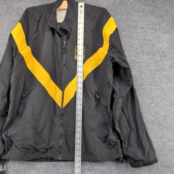 U.S. Army Mens Physical Fitness Jacket Black Gold Size L Embroidered Logo - Picture 4 of 12